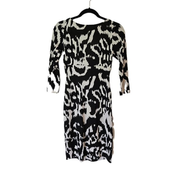 DVF Diane Von Furstenberg Capela Silk Knit Jersey Faux Wrap Dress Sz 6 - Picture 6 of 9